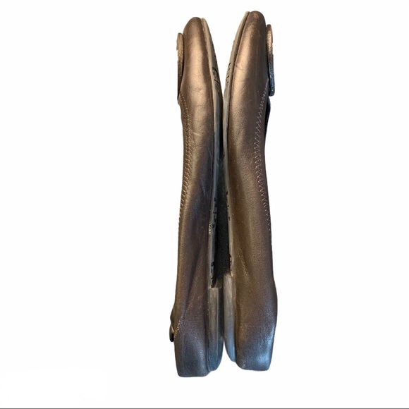 HP {Tory Burch} Dark Chocolate Reva Flats Women’s 7 Ballet - Picture 5 of 14